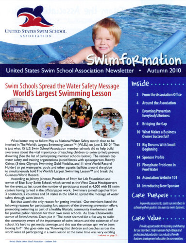 swimming article with kid on it